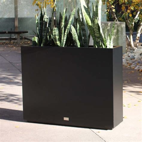 metallic series galvanized powder-coated steel planter box veradek|Metallic Series Galvanized Steel Planter Box .